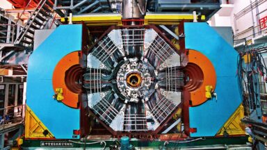 The Beijing Spectrometer III has provided evidence for glueballs, which are made almost entirely of force-carrying particles.