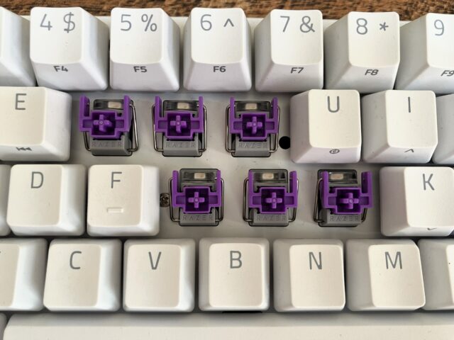 Razer'sOptical Clicky (2nd Gen) switches.