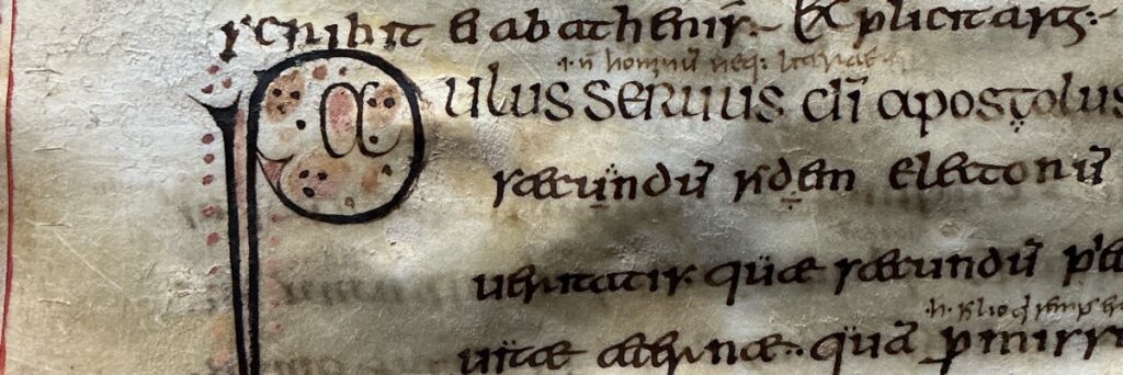 another close-up image of Cambridge, Trinity College, MS B.10.5, fol. 62v