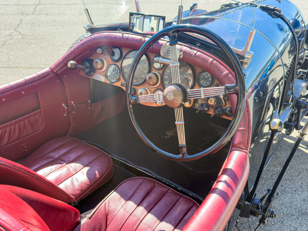 The cockpit of a Bentley Super Sports