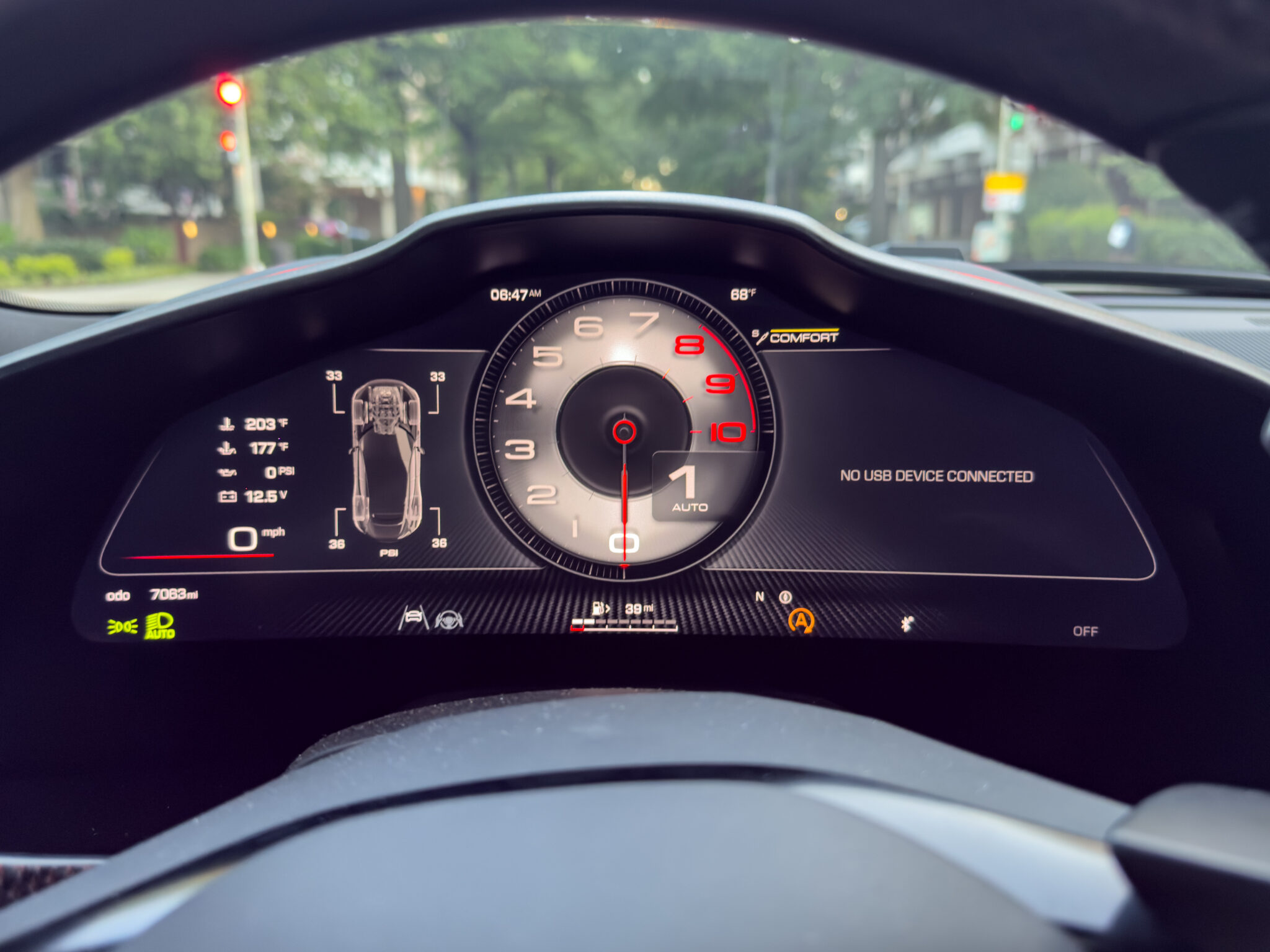 Ferrari Purosangue main display
