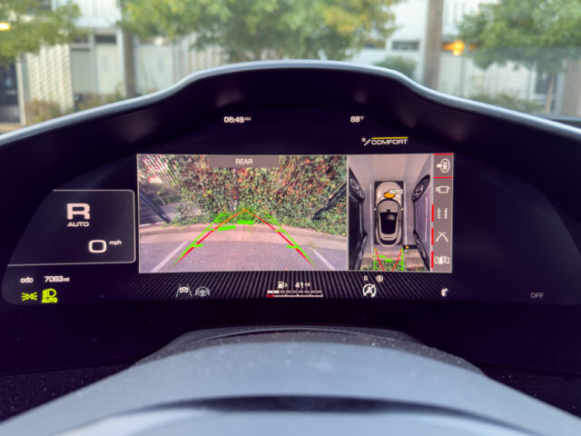 Ferrari Purosangue main display, reversing camera