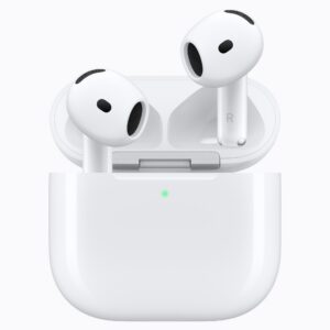 Two AirPods in their case