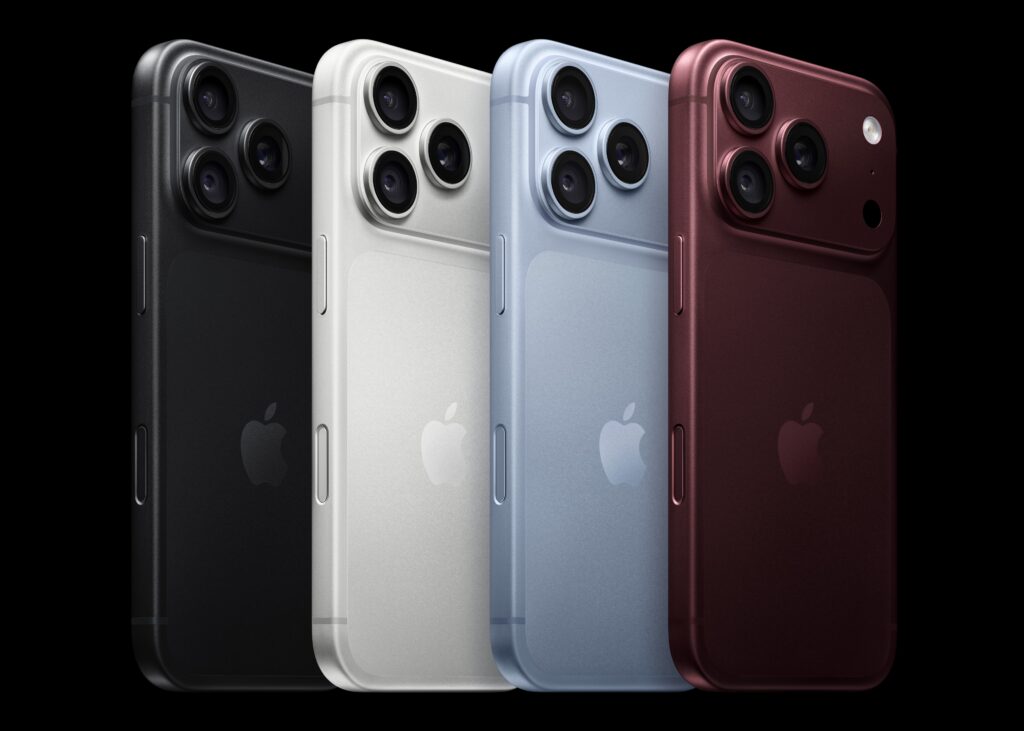 The iPhone 18 Pro in several colors, like black, white, blue, and burgundy