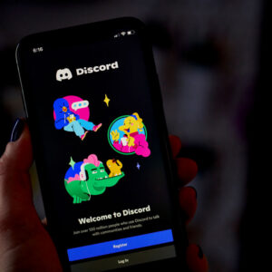 The Discord website on a laptop computer on Friday, Nov. 18, 2022.