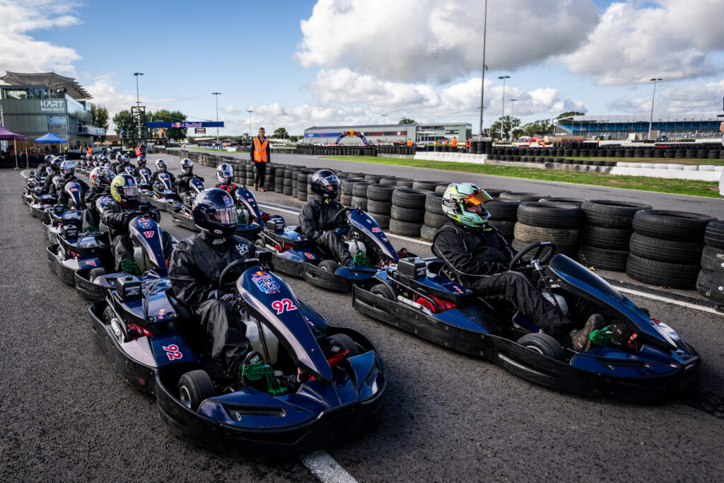 Drivers seen during the Red Bull ‘MAX vs 100’ in Silverstone, Great Britain on September 15, 2026. // Predrag Vuckovic / Red Bull Content Pool // SI202609150661 // Usage for editorial use only //