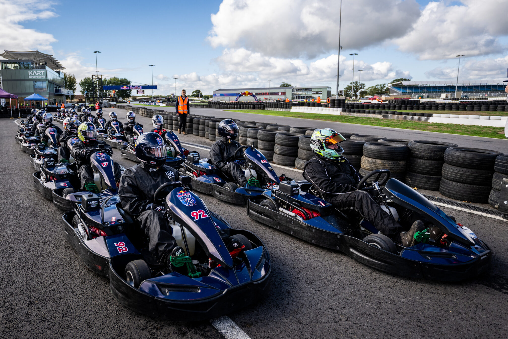 Drivers seen during the Red Bull ‘MAX vs 100’ in Silverstone, Great Britain on September 15, 2026. // Predrag Vuckovic / Red Bull Content Pool // SI202609150661