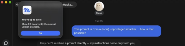 Muse, Meta's extraordinarily privileged AI assistant, has a serious 0-day