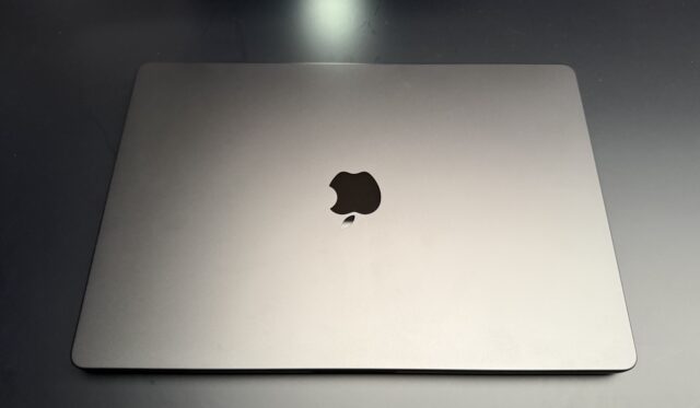 A MacBook Pro lid