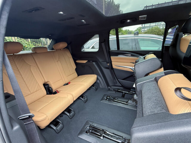 Third row of the Cadillac Escalade IQ