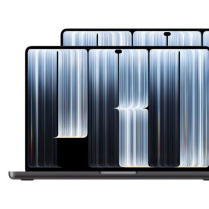 Two laptops against a white background