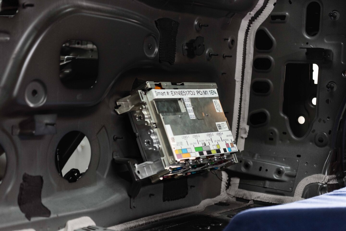 GM's new central compute module installed in a car