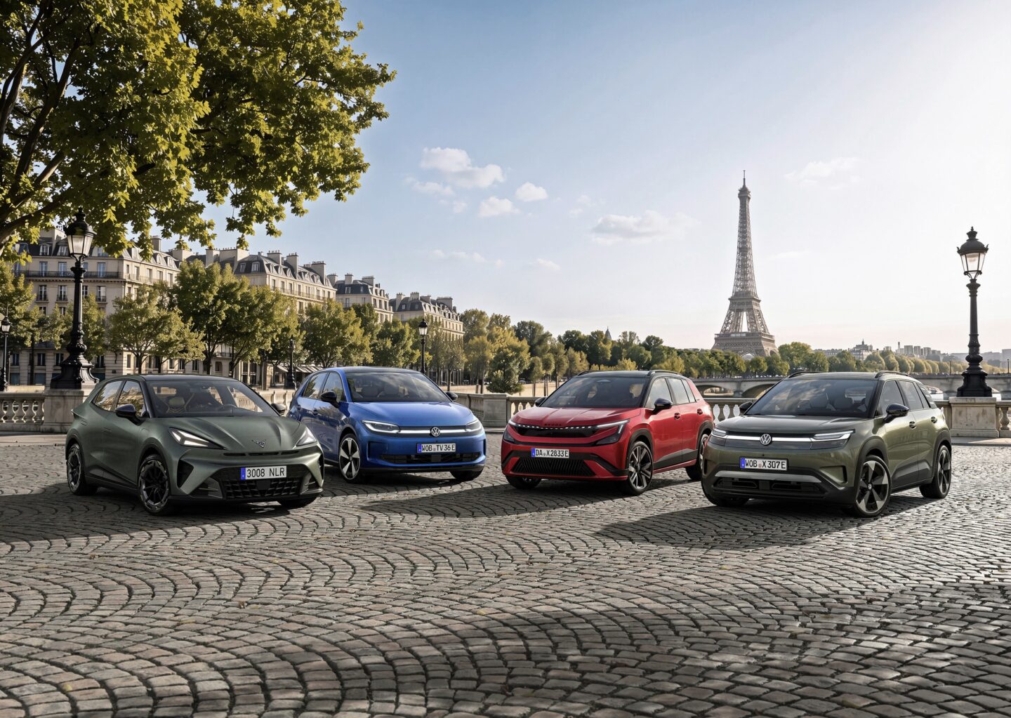 Four cars