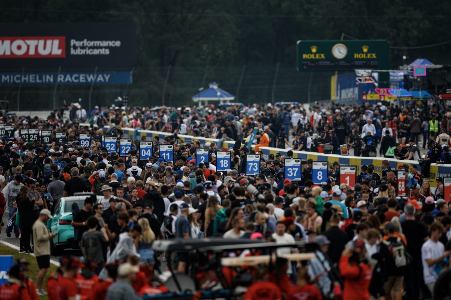  Pre-Race, Fan Walk during the IMSA WeatherTech SportsCar Championship Motul Petit Le Mans on October 3, 2026 at Road Atlanta in Braselton, Georgia (Photo by Jake Galstad/Lumen via Getty Images)