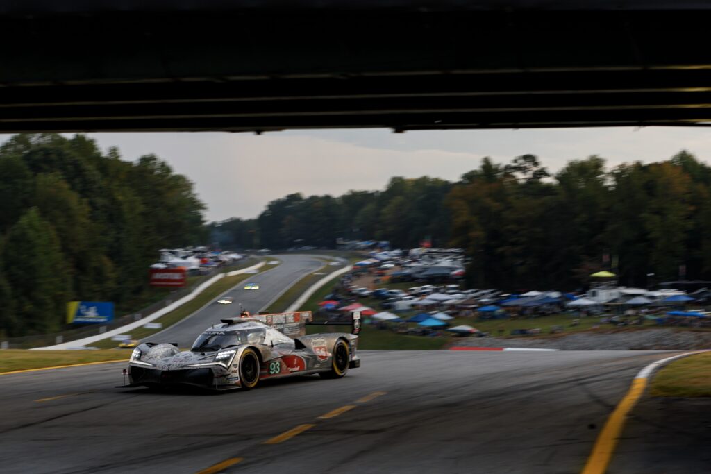 BRASELTON, GEORGIA - OCTOBER 3: #93: Acura Meyer Shank Racing w/Curb Agajanian, Acura ARX-06, GTP: Renger van der Zande, Nick Yelloly, Alex Palou during the IMSA WeatherTech SportsCar Championship Motul Petit Le Mans on October 3, 2026 at Road Atlanta in Braselton, Georgia (Photo by Jake Galstad/Lumen via Getty Images)