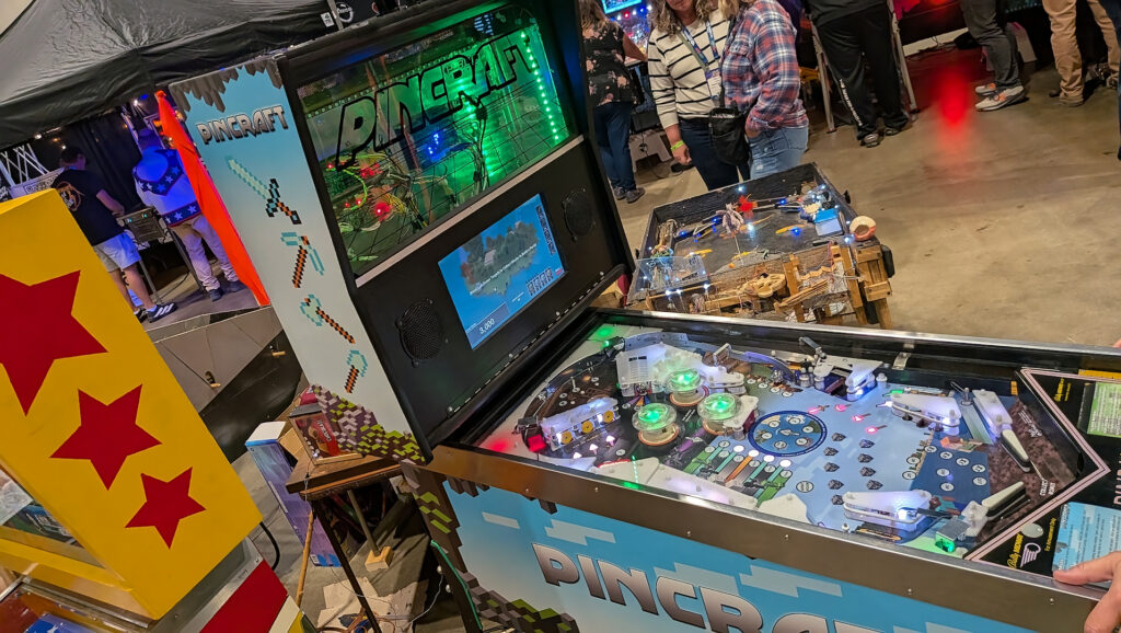 A Minecraft themed homebrew table.