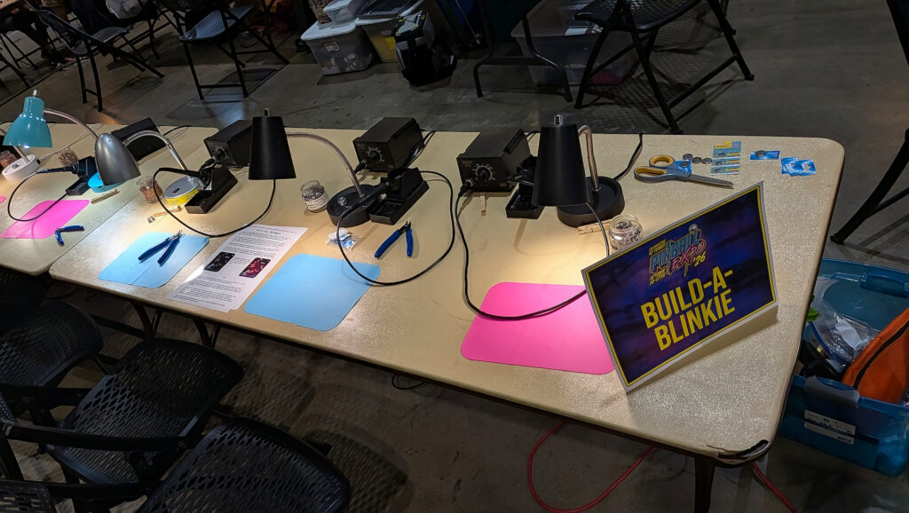 A station where people can learn how to solder