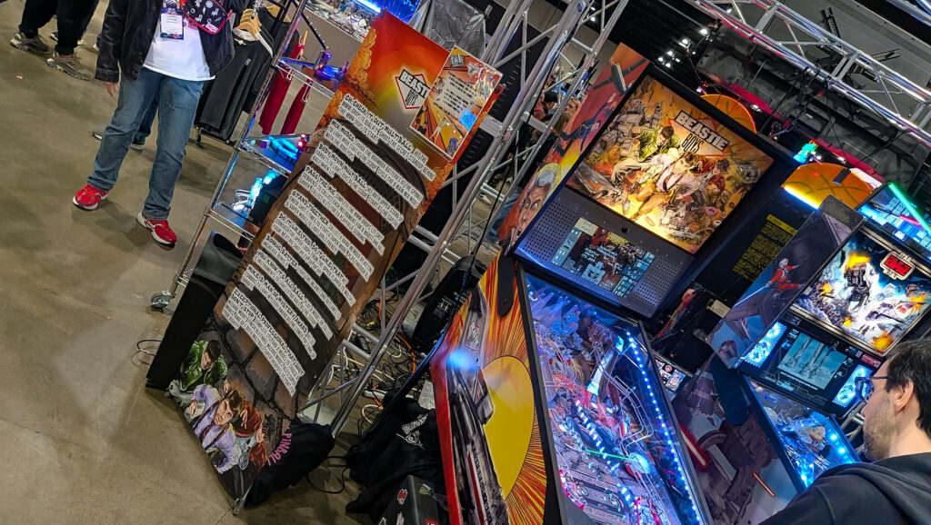 A custom-made Beastie Boys homebrew pinball machine