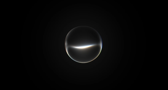 An abstract circle representing Siri