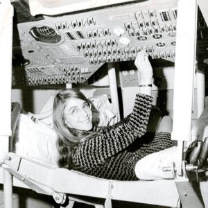 Hamilton during her time as lead Apollo flight software designer