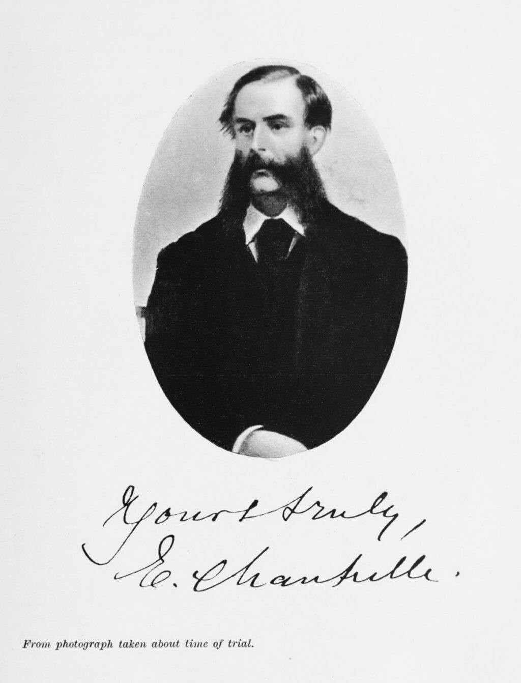 Eugène Chantrelle around the time of the trial in 1878