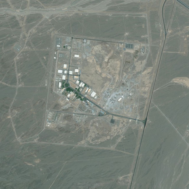 Satellite image of the Natanz enrichment plant in Iran, taken in Sept. 2010, three months after Stuxnet was first discovered on a computer in Iran.