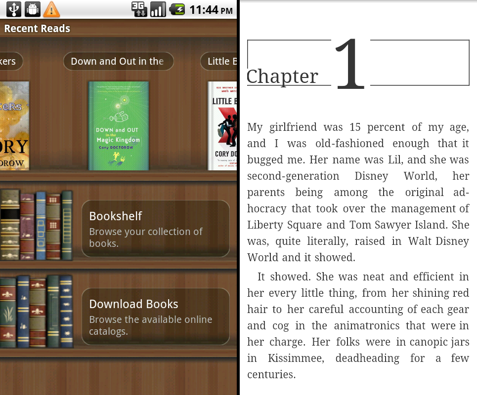 Hands On Reading E Books On Android With Aldiko Ars Technica