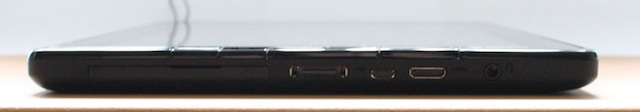 Most of the ports sit on the bottom of the ThinkPad, with the SIM and media card slots behind the flip door