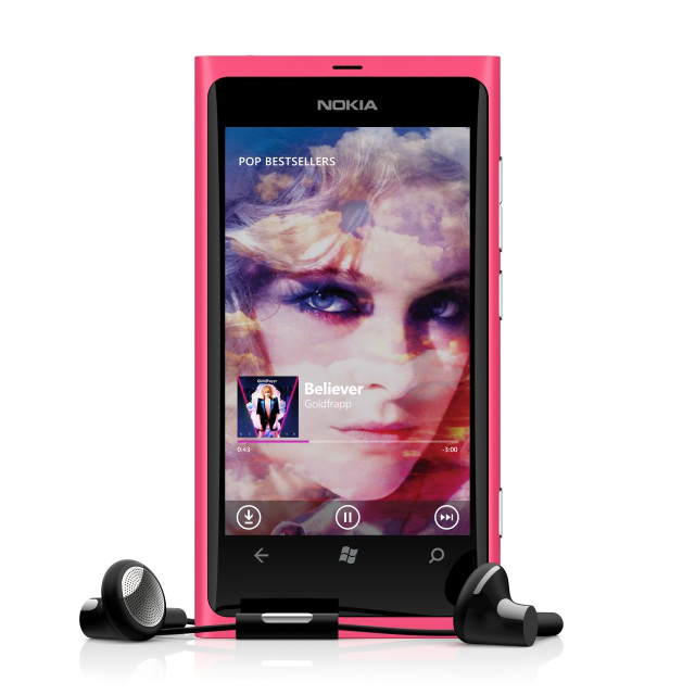 Nokia Music on a Lumia 800
