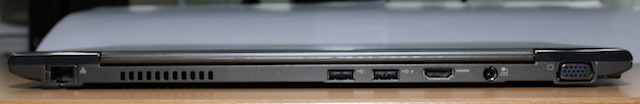 The ports on the back of the Z835.