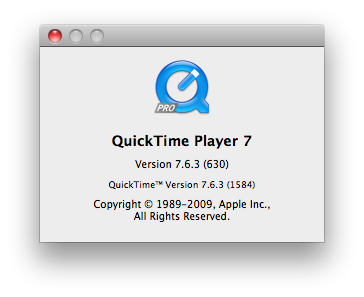 latest quicktime for mac osx