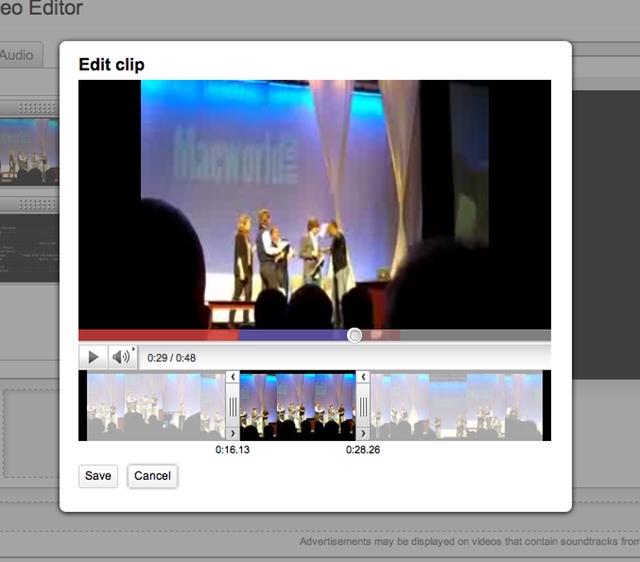 Google Operating System: YouTube Video Editor