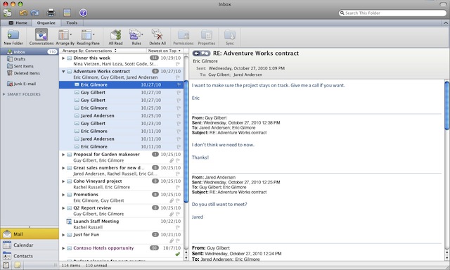 Microsoft 2011 outlook for mac os catalina
