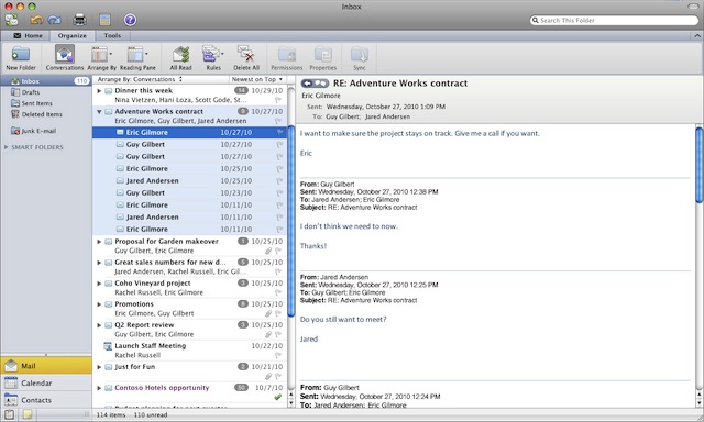 set outlook for mac 2011 to recieve messages automatically