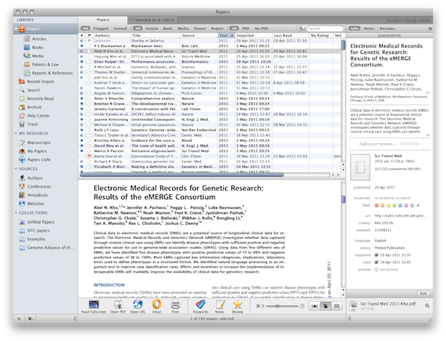 research papers mac app