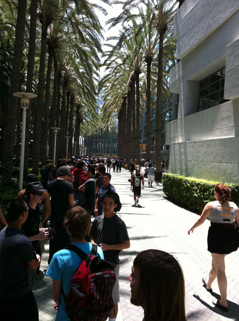 The line was longer than the convention center