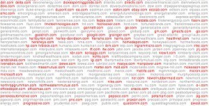 List of some of the 151 Fortune 500 companies (in red) that have subdomains that are potentially vulnerable to a doppelganger attack