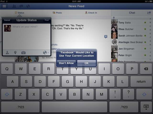 First look: Facebook iOS app upgrade with native iPad support, less ...