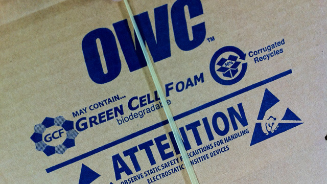 OWC constantly monitors its shipping and packaging needs to minimize environmental impact.