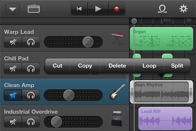 record audio on garageband iphone