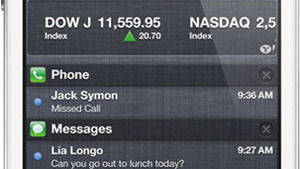 The Notifications Center in iOS 5, 2011