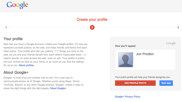 If you see this page, and don't want a Google+ account, run as fast as you can!