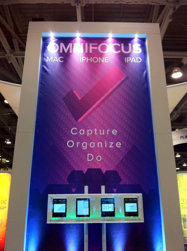 Companies like Omni, longtime Mac OS X platform supporters, continue to have a large presence at the show.