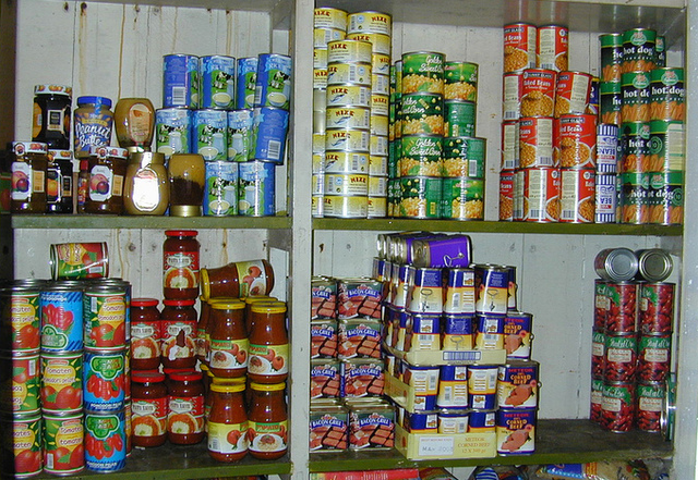 Sealand's canned food pantry