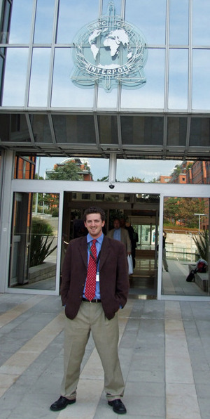 Alex Lanstein at Interpol headquarters