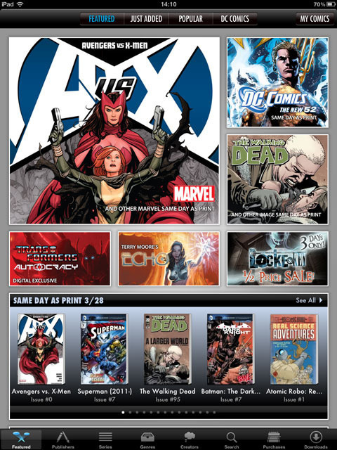 Comics by ComiXology store