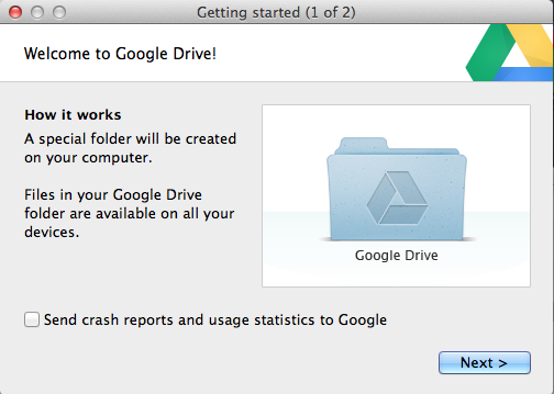 google drive installation