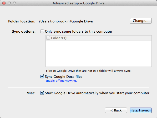 google docs install mac