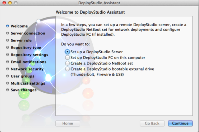 deploystudio of Teachings Different Server