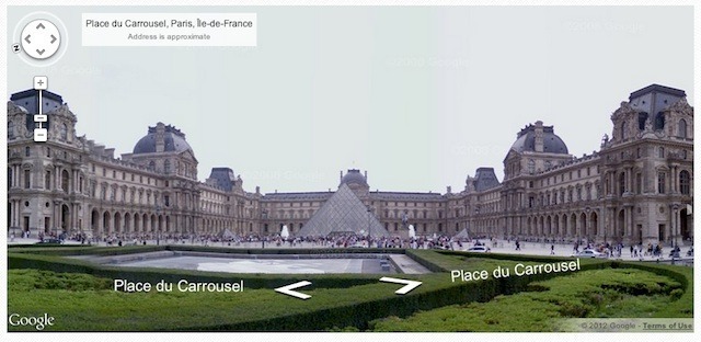 Google Street View at the Louvre